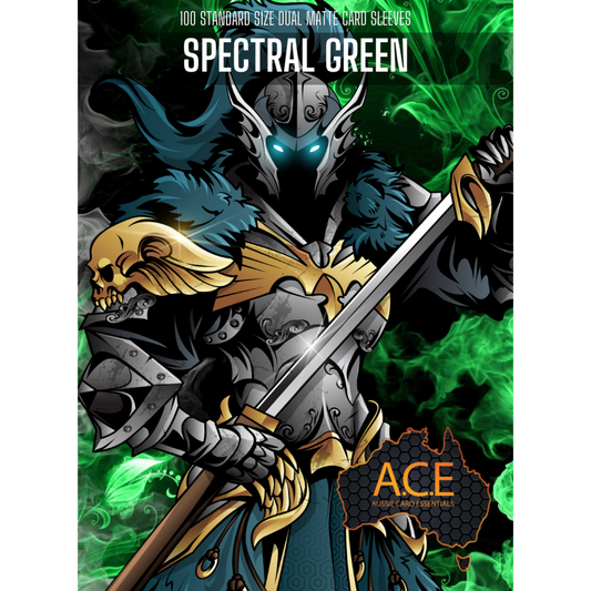A.C.E: 100 Pack Premium Sleeves: Spectral Green