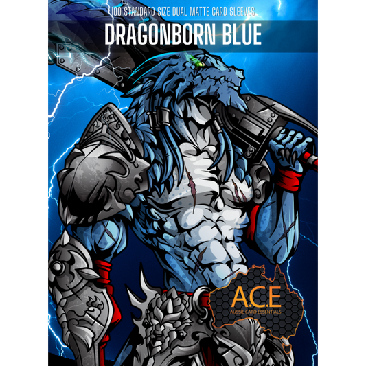 A.C.E: 100 Pack Premium Sleeves: Dragonborn Blue