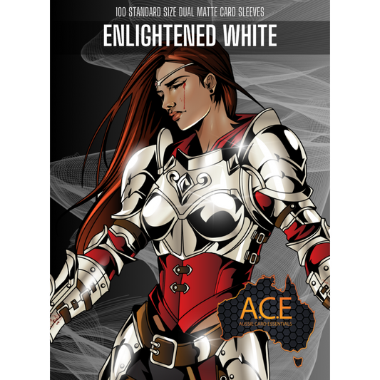 A.C.E: 100 Pack Premium Sleeves: Enlightened White