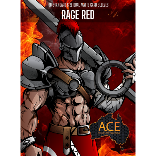 A.C.E: 100 Pack Premium Sleeves: Rage Red